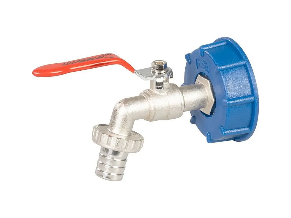 Značkový Sada, ventil 3/4"" + plastová redukce 60 mm + výpusť 1", na IBC nádrž