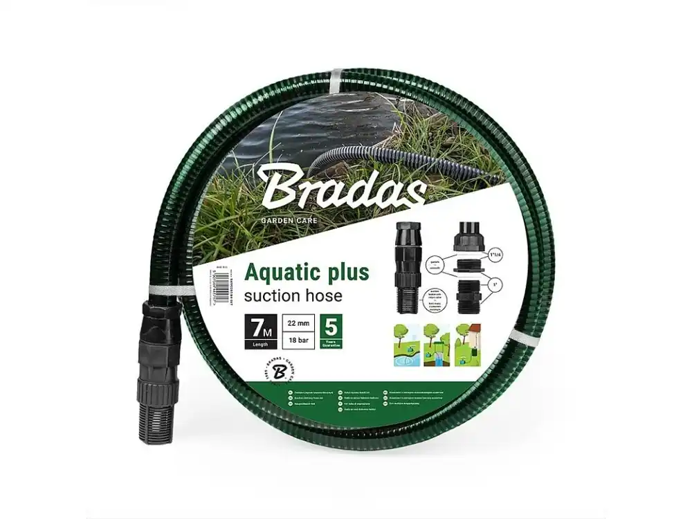 Zlevněný Sada sání a výtlaku Aquatic Plus, 7m, černá