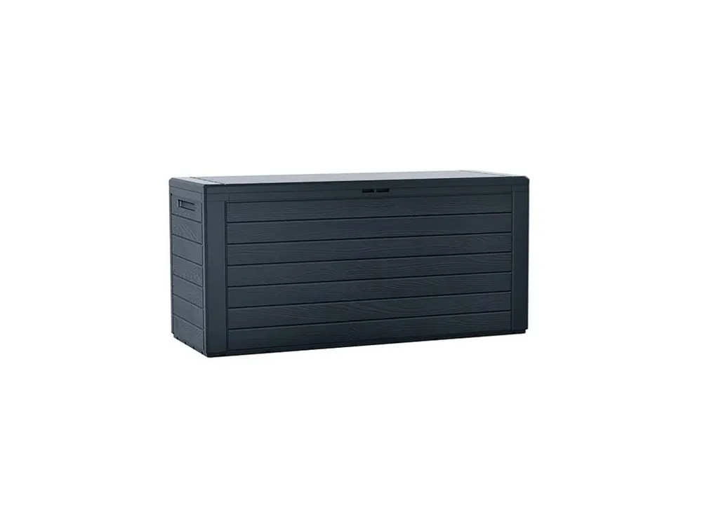 Box zahradní WOODEBOX antracit 116 cm - 280L Výhodná Nabídka