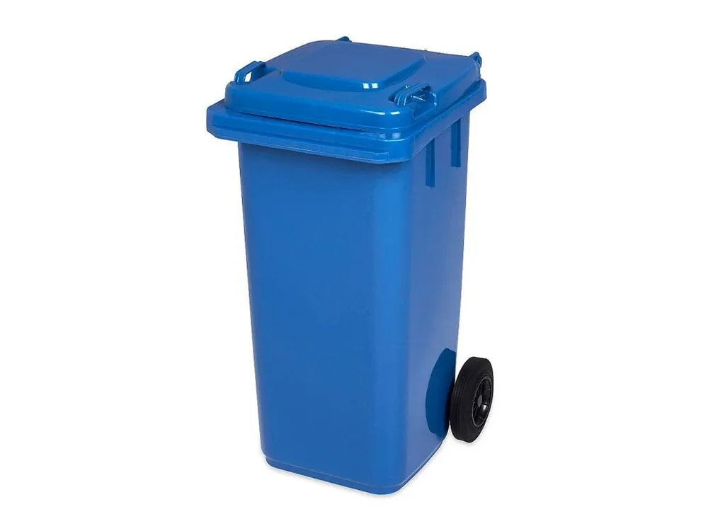 Novinka Popelnice hran. 120l PVC-modrá