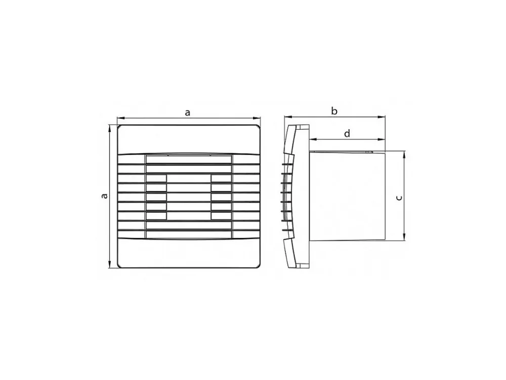 Bezpečná Platba Axiální ventilátor stěnový s žaluzií AV PRO 150 S