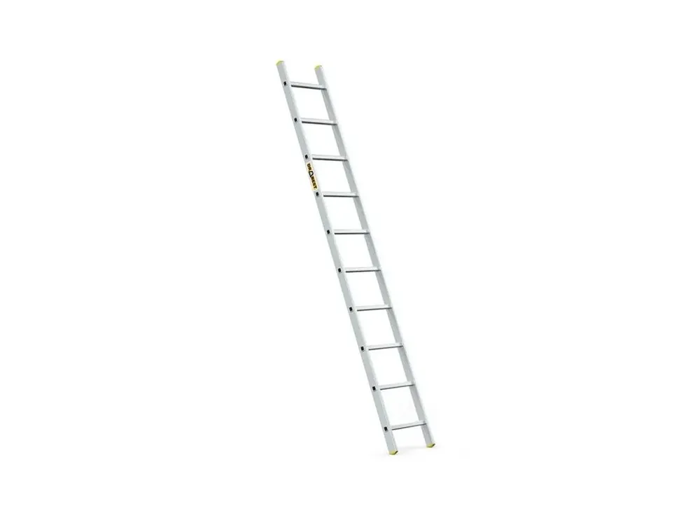 Žebřík hliníkový Drabest, 1x10 PRO, 1-dílný PROFI Finální Výprodej