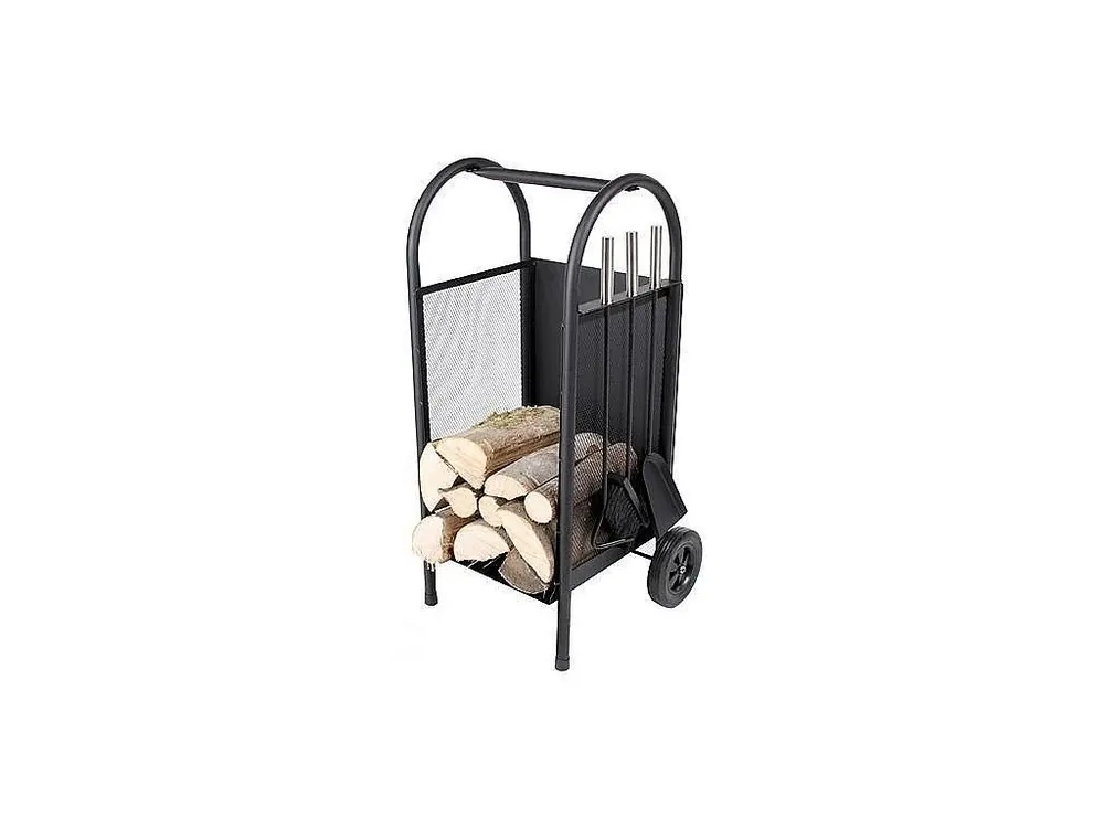Stojan na krbové dřevo s nářadím Homefire LR802, 35x31x81cm Časově Omezené
