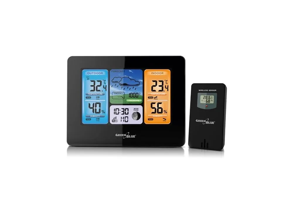 Meteostanice GREEN BLUE GB522 WiFi Cenově Výhodný