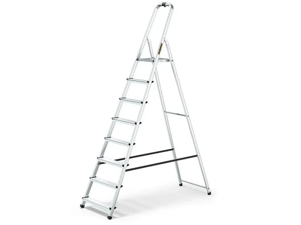 Nejprodávanější Schůdky hliníkové Drabest, 125kg, 8 stupňů, s háčkem