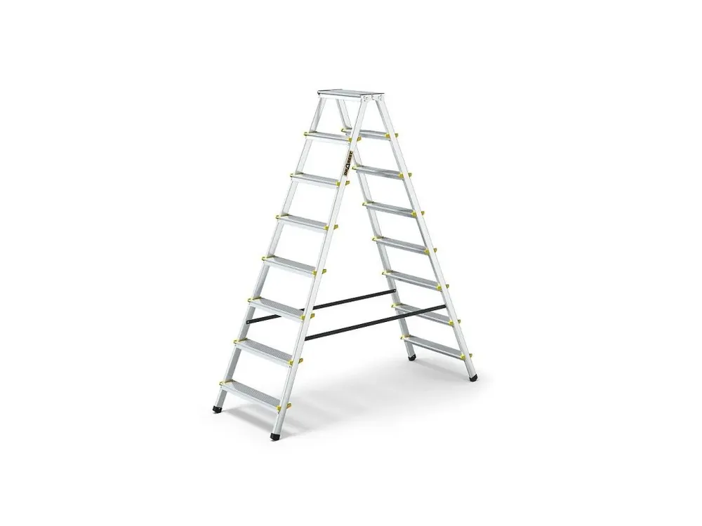 Aktuální Schůdky oboustranné Drabest, 150kg, 2x8 stupňů