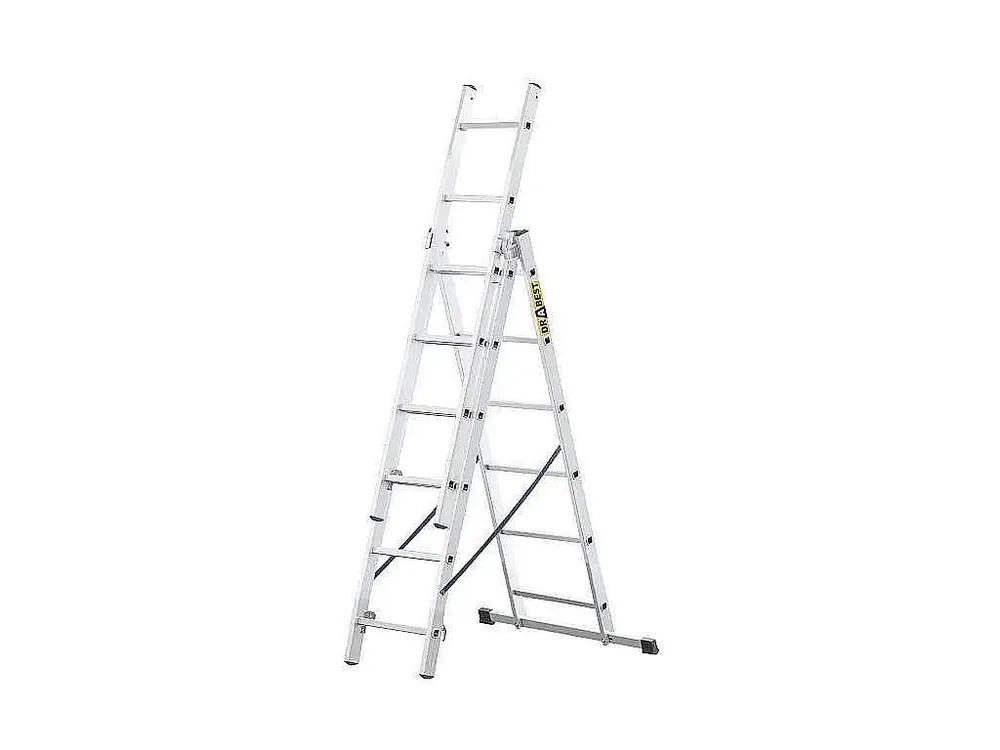 Rychlé Dodání Žebřík hliníkový Drabest, 3x10, BASIC, 3-dílný