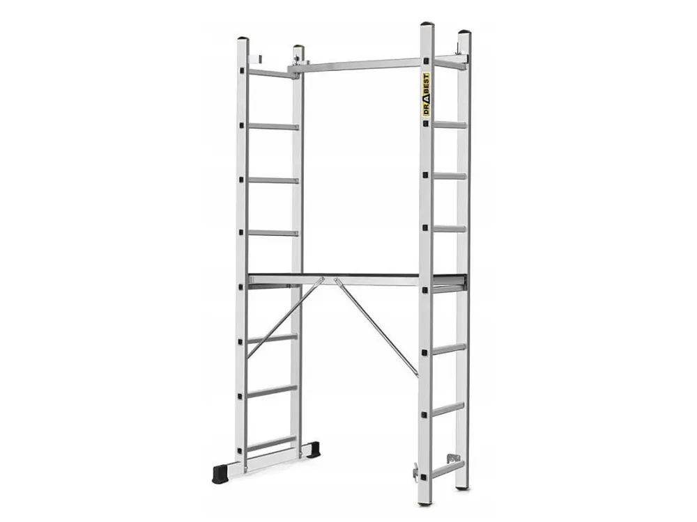 Nejprodávanější Žebříkové lešení Drabest, 2x8 BASIC Alu, rozměr plošiny 1,14x0,33m
