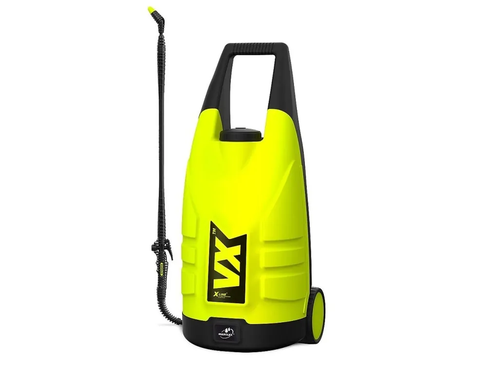 Značkový Aku postřikovač zahradní na kolečkách Marolex VX™ X-line, 20l