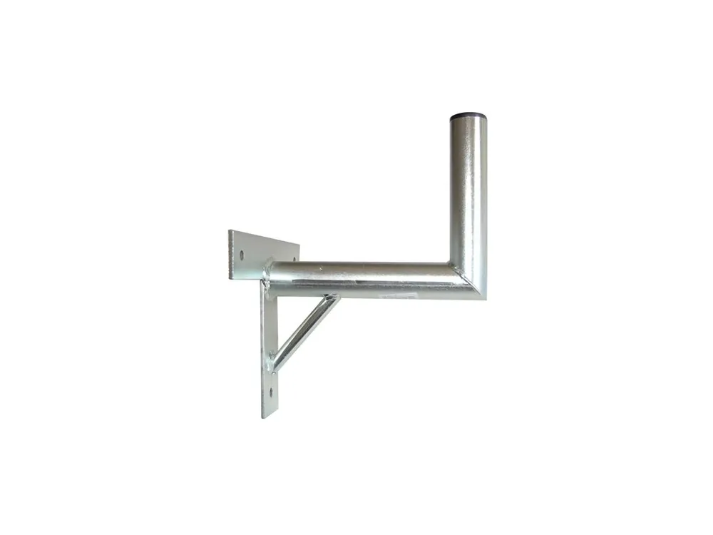 Anténní držák 25cm na zeď se vzpěrou, trubka 42/2mm, výška 16cm Víkendová Akce