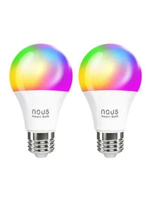 Pouze Dnes Smart LED žárovka E27 9W RGB NOUS P3/2pack WiFi Tuya sada 2ks