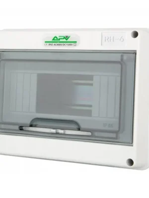 Elektroinstalační rozvaděč Adelid APV-RH-06, 1x6M IP65, IK08 Časově Omezené
