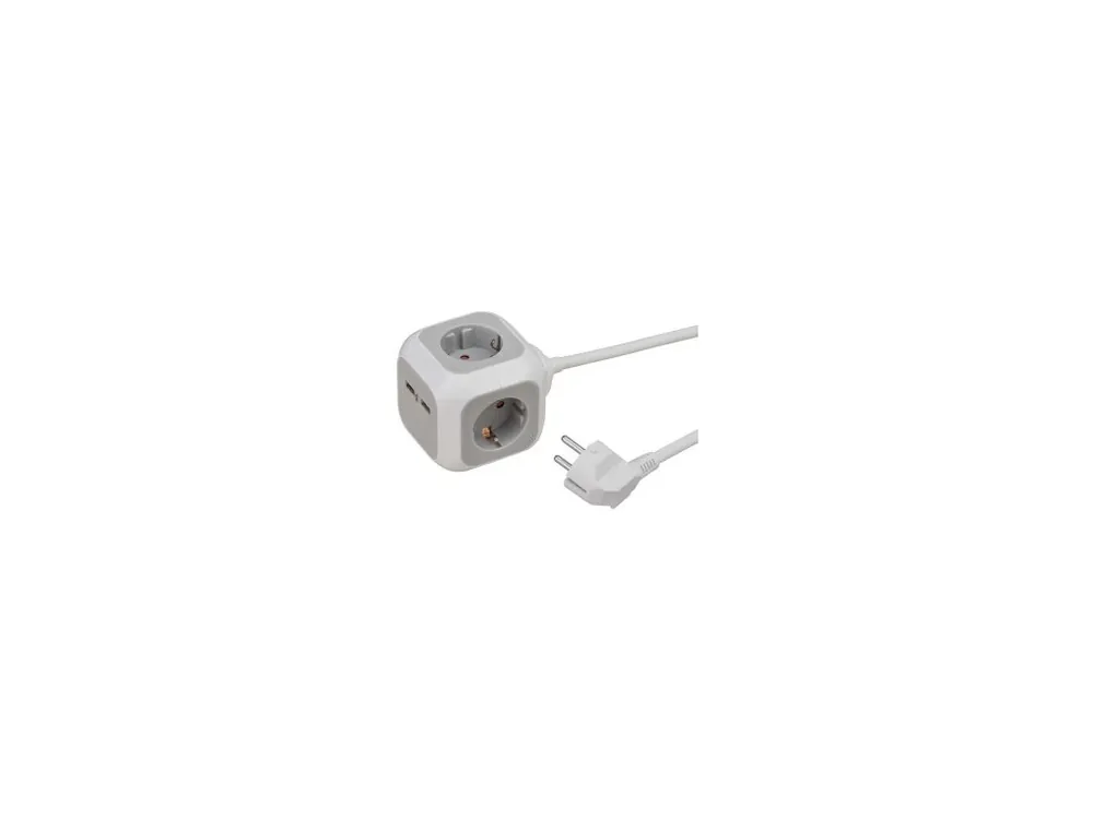 ALEA-Power Zásuvka s USB / Plug block (zásuvky 4cestné, 2x USB nabíječka a 1,4m kabel) TYPE F Brennenstuhl BN-1150100 Nová Kolekce