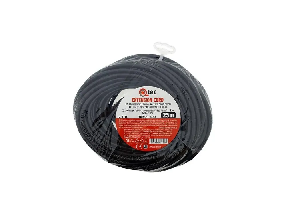 Prodlužovací kabel 1 zásuvka 25m QTEC Q-371F Objednat Nyní