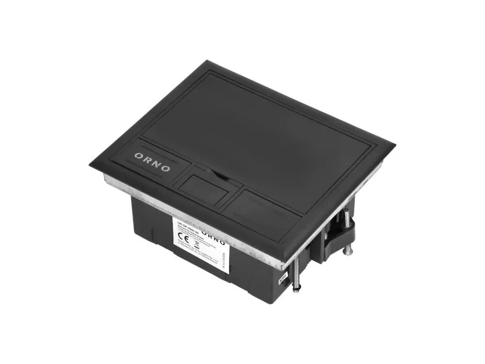 Podlahové pouzdro pro zásuvkové moduly ORNO OR-GP-9201/P, tm. šedá Novinka