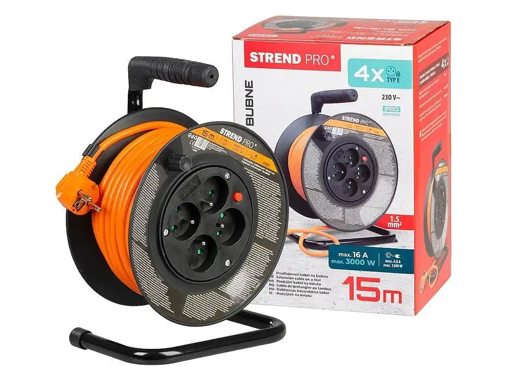 Buben DG-FB04, 4z, 15 m, 1,5 mm2 Finální Výprodej