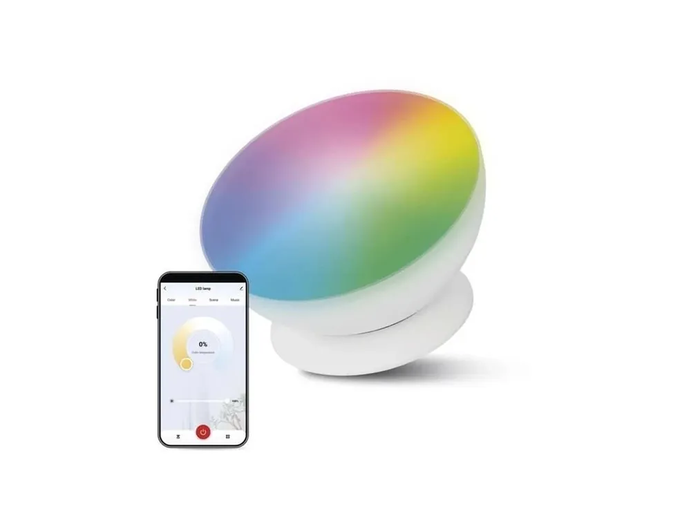 GoSmart LED ambientní lampa EMOS ZCW11WR, bílá, teplá bílá–studená bílá/ RGB, WiFi Akce