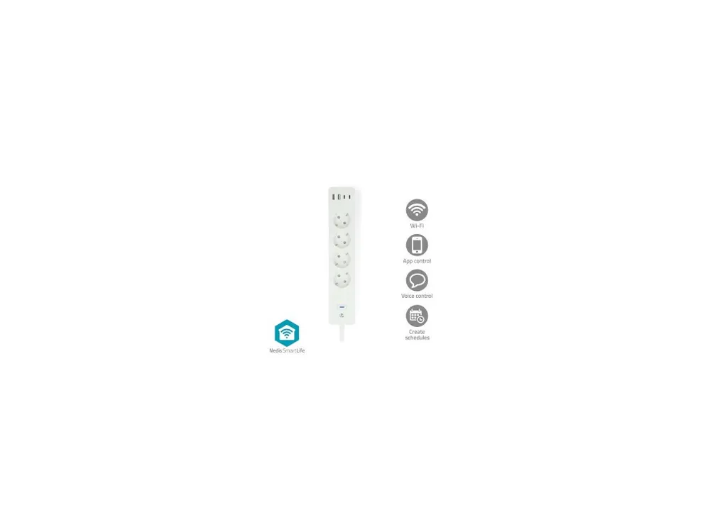 Sleva SmartLife Prodlužovací Přívod Nedis WIFIP313FWT