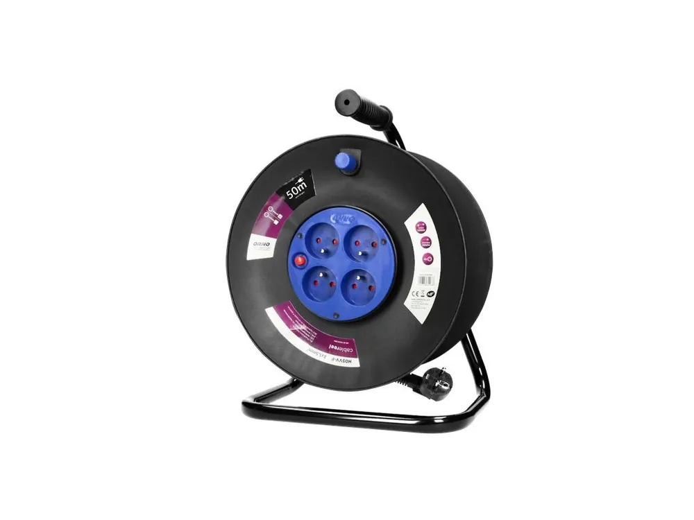 Ihned K Objednání Bubnový prodlužovací kabel ORNO OR-AE-13153/50M 50m,se 4 zásuvkami, PVC, H05VV-F 3x1,5mm2
