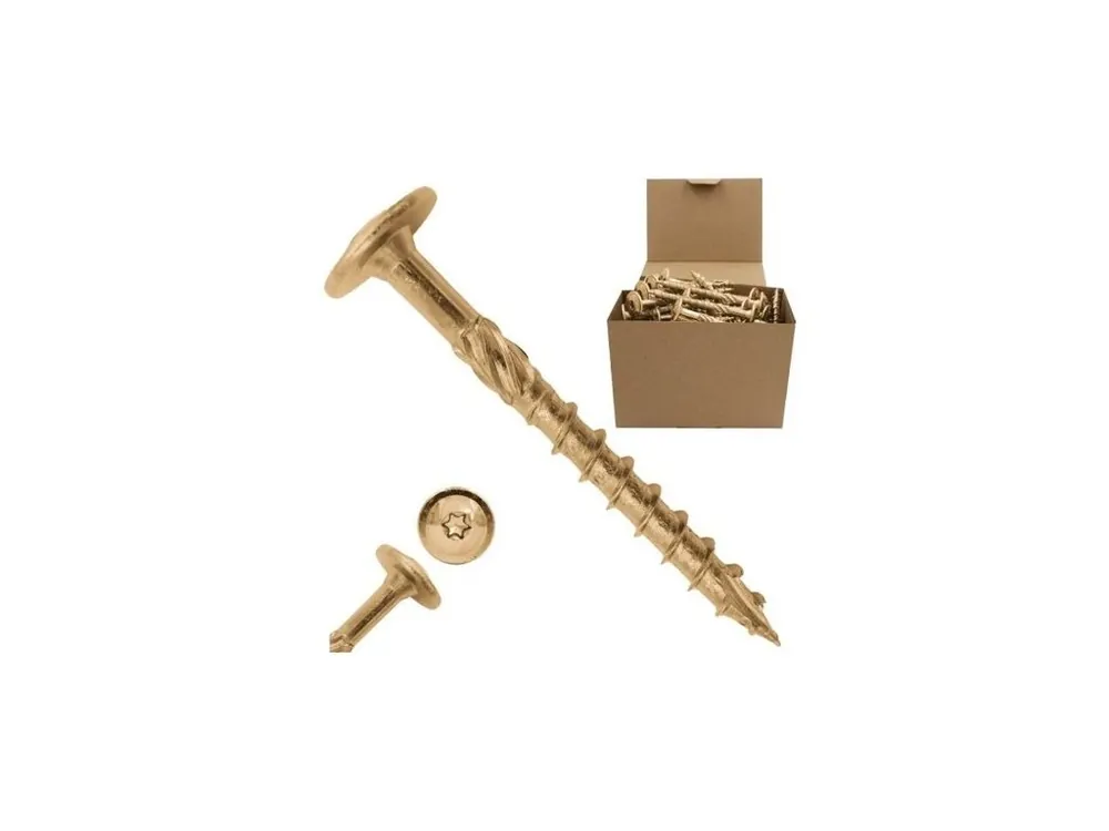 Tesařské vruty do dřeva talířové M8x100mm Torx A1, 50ks WCT-08100 Značkový