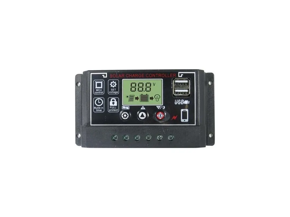 Solární regulátor PWM BL915C 12-24V/30A+USB pro různé bateri Originální