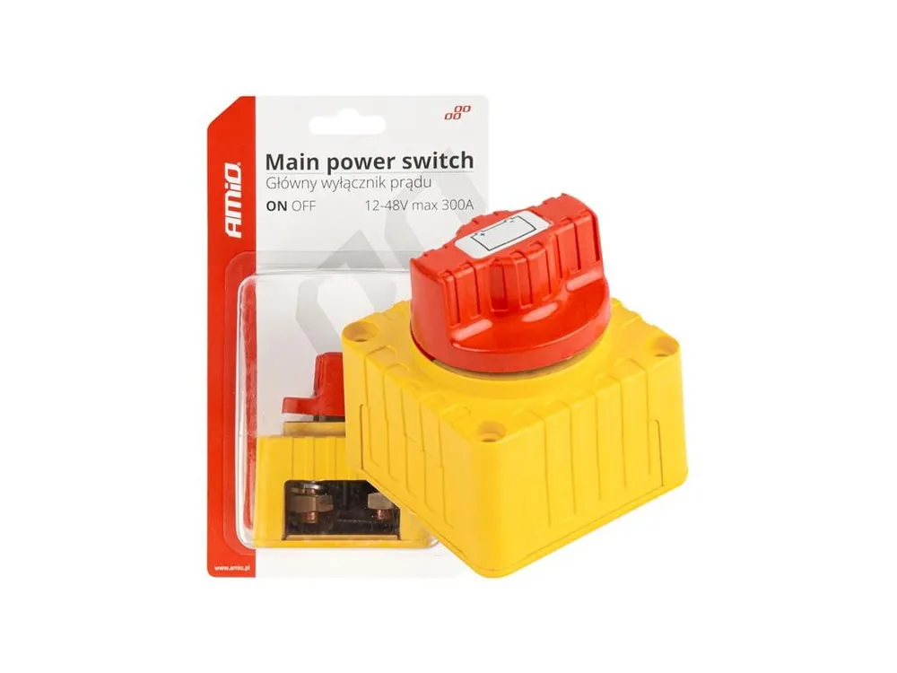 Bateriový odpojovač 12-48V max.300A AMIO-03839 Víkendová Akce