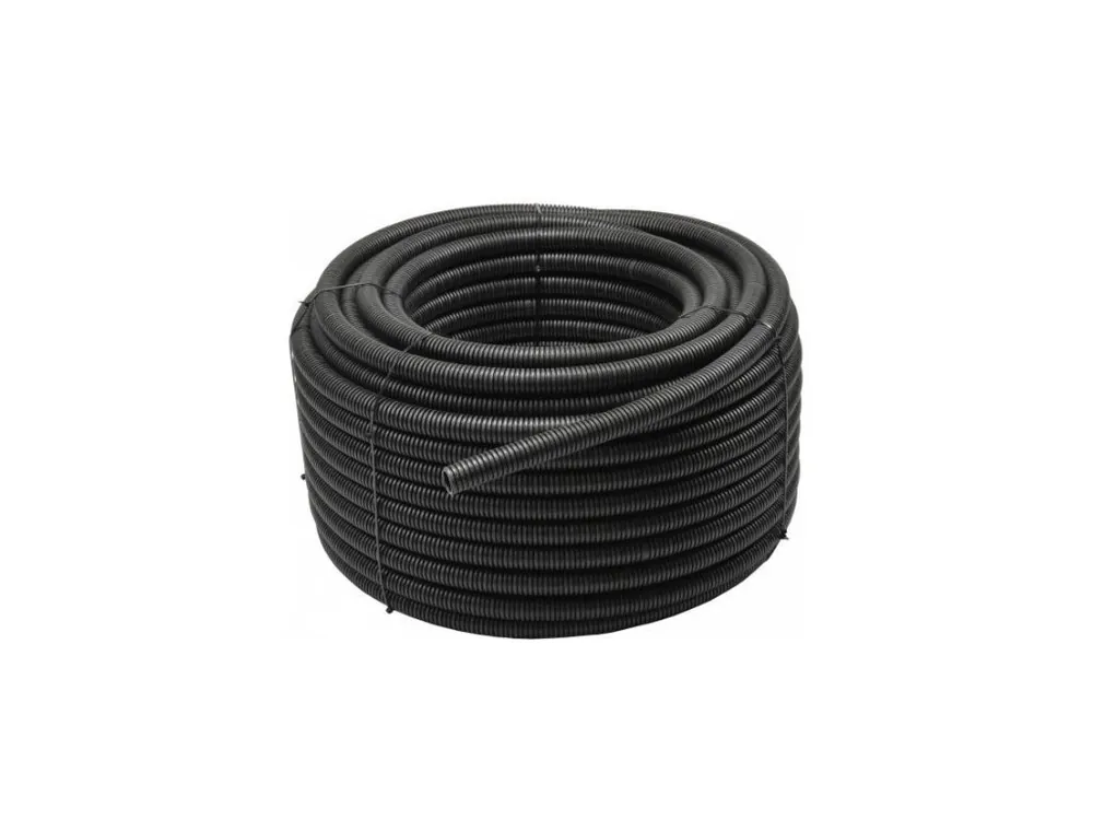 Trubka ohebná instalační RKGS 16/11mm flexibilní samozhášivá 750N PVC UV černá 50m Cenově Výhodný