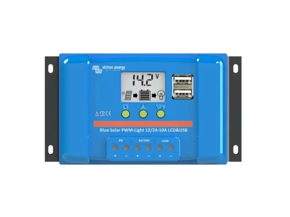 Poslední Šance Solární regulátor PWM Victron Energy 20A LCD a USB 12V/24V
