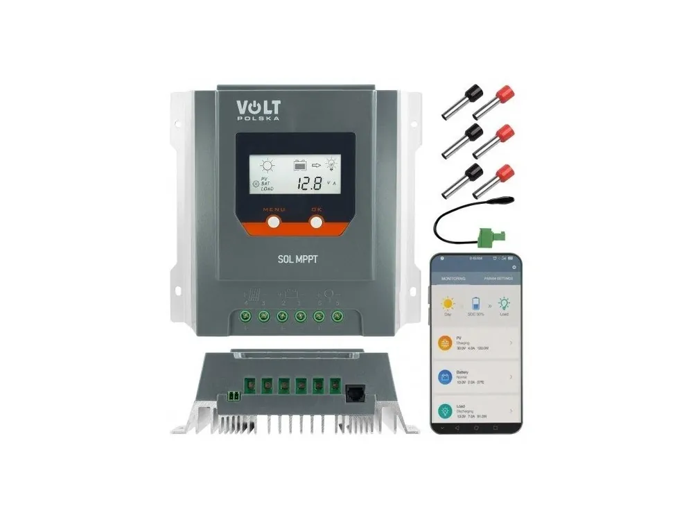 FVE Solární regulátor MPPT 20A 12/24-20 LCD VOLT 3IPSMPPT20, BLUETOOTH Nová Kolekce