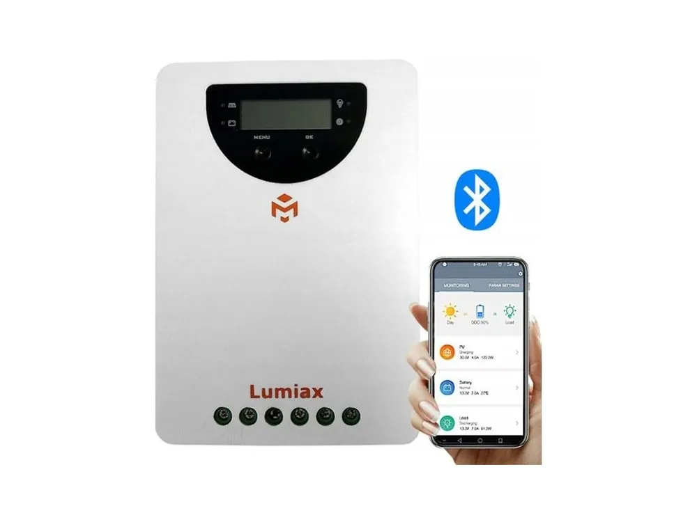 Solární regulátor MPPT Lumiax MC4010BT, 12-24V/40A, bluetooth Aktuální