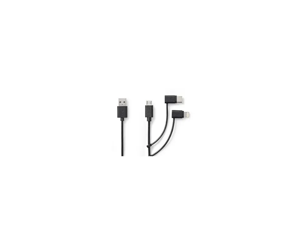 Expresní Doručení Kabel 3 v 1 Nedis CCGL60620BK10