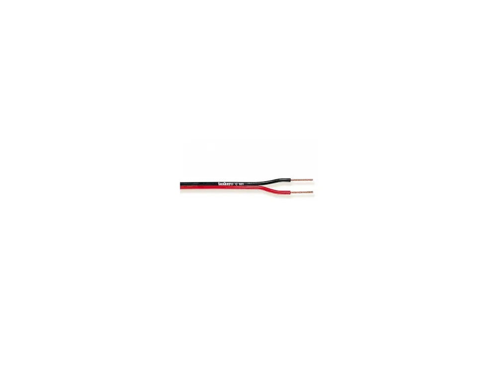 Kabel Reproduktoru na Cívce 2x 0.35 mm² 100 m Černá/Červená Tasker TASR-C101-0.35 Speciální Cena