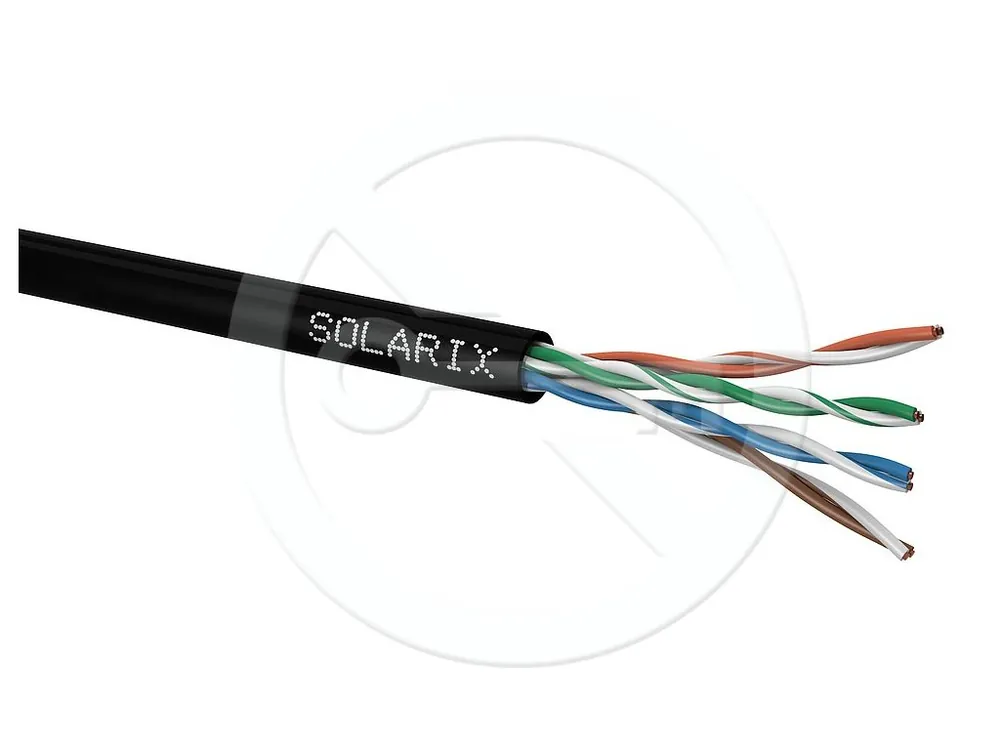 Instalační kabel Solarix CAT5E UTP PE Fca 100m/box SXKD-5E-UTP-PE Ihned K Objednání