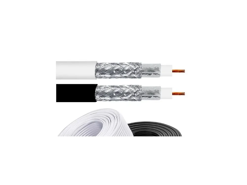 Koaxiální kabel RG-59U/48FA 305m PVC 6mm bílý cívka Nová Kolekce