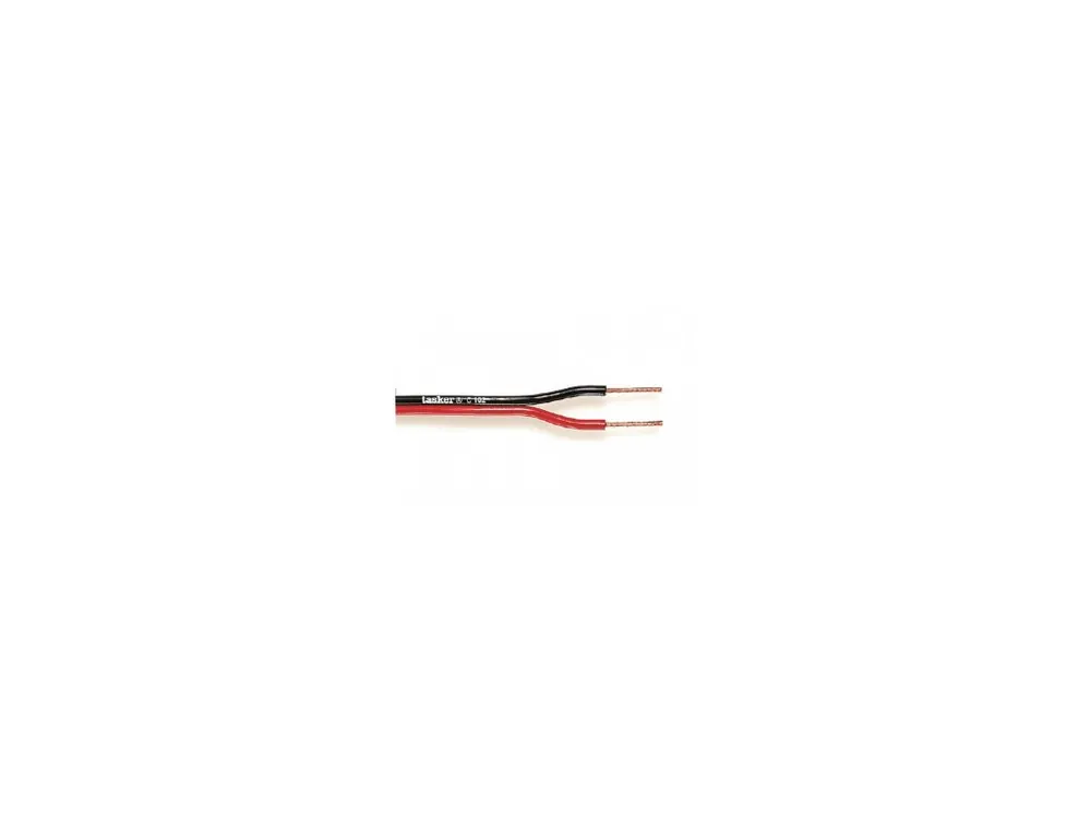 Kabel Reproduktoru na Cívce 2x 0.75 mm² 100 m Černá/Červená Tasker TASR-C102-0.75 Poslední Šance