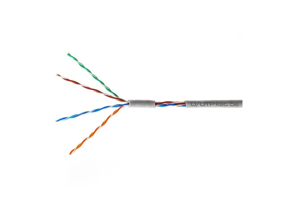 UTP kabel CONO-TECH, LAN CAT5e, PVC, šedý, 305m Vrácení Zdarma