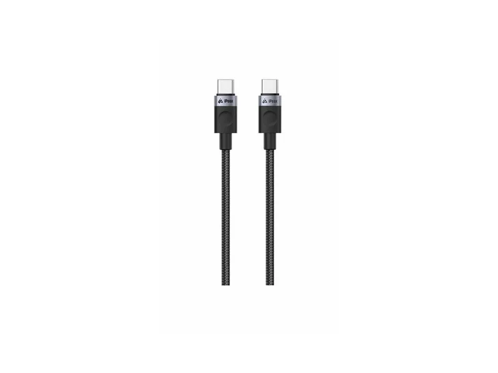 Zlevněný Kabel iPEAX 90010101 USB-C/USB-C 1m Black