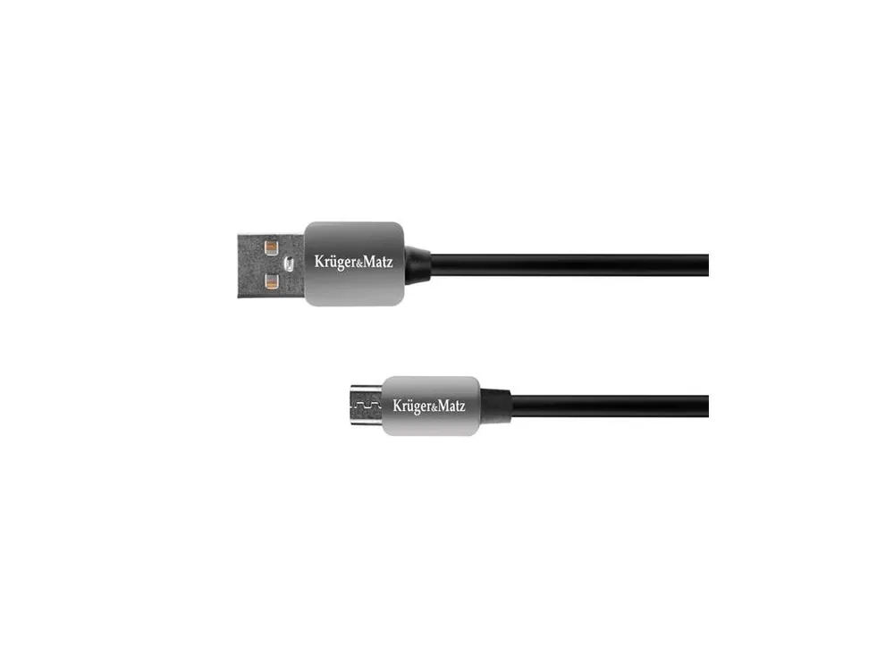 Víkendová Akce Kabel KRUGER & MATZ KM0324 USB/micro USB 1m Black