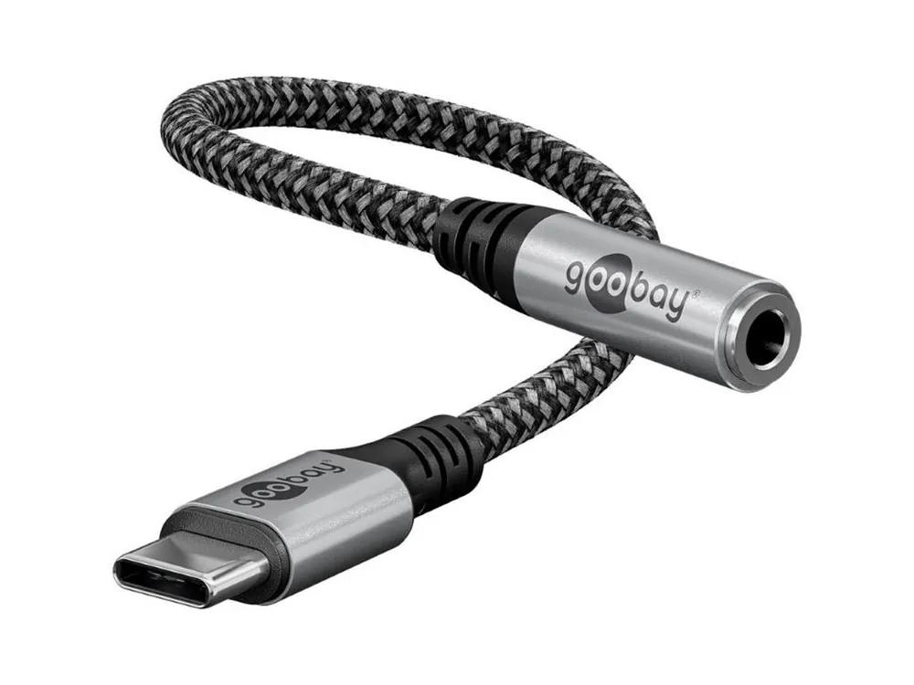 Vysoce Kvalitní Adaptér GOOBAY 74056 USB-C/JACK 3,5mm (pro poslech hudby)