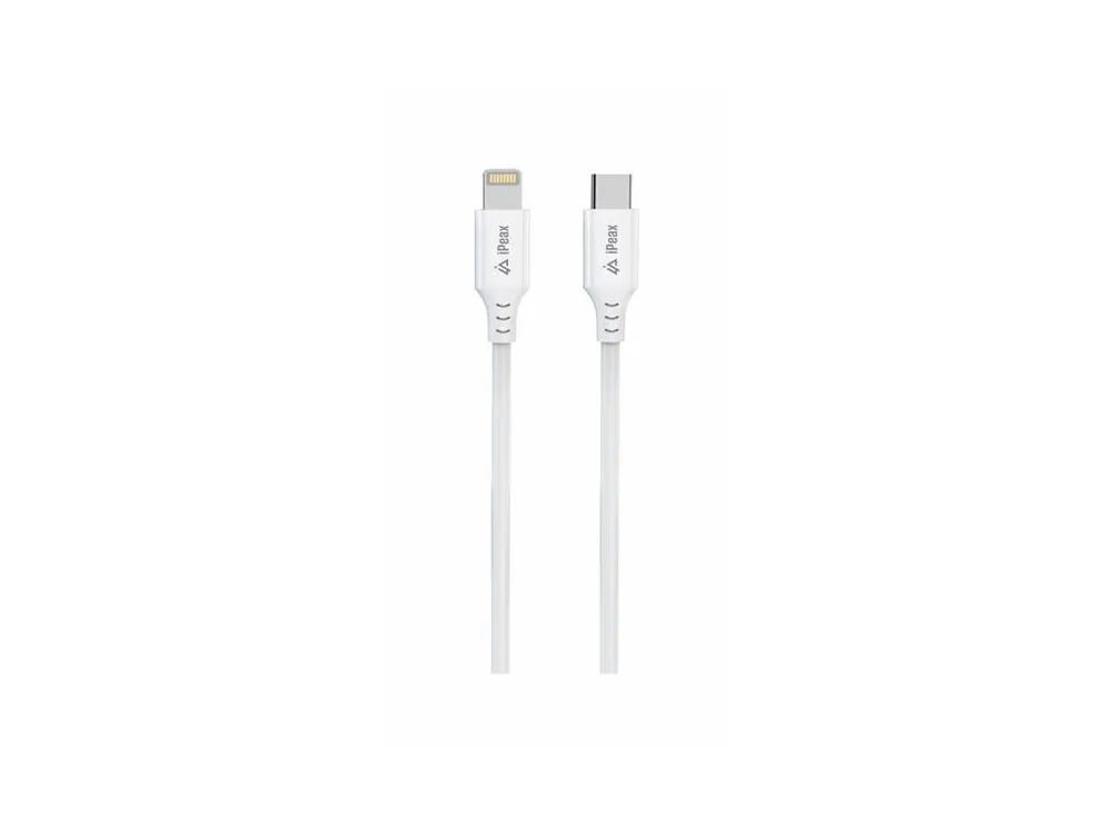 Zlevněný Kabel iPEAX 90010115 USB-C/Lightning 1,5m White