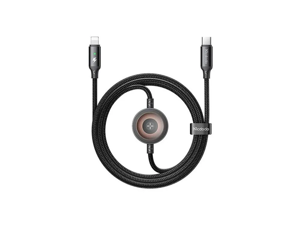 Nejlepší Volba Kabel MCDODO CA-5680 USB-C /Lightning 1,5m Black+ nabíječka na Apple Watch