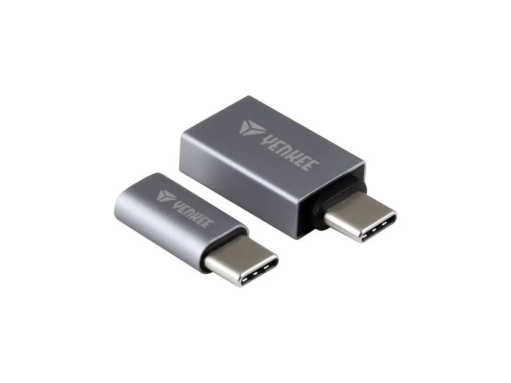Adaptér YENKEE YTC 021 USB C na Micro USB,USB A Zlevněný