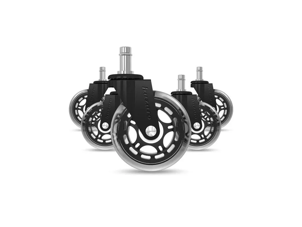 Kolečka na židli HUZARO Casters 2.0 Black Bezpečná Platba