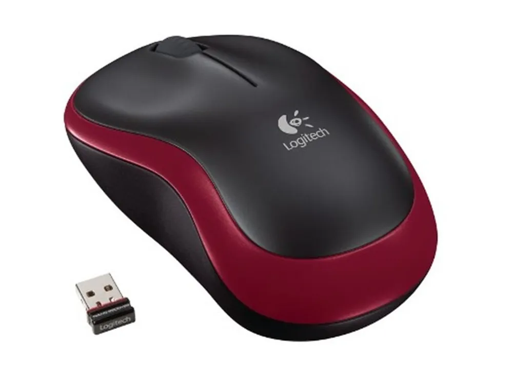 Koupit Online Myš Logitech Wireless Mouse M185 nano červená