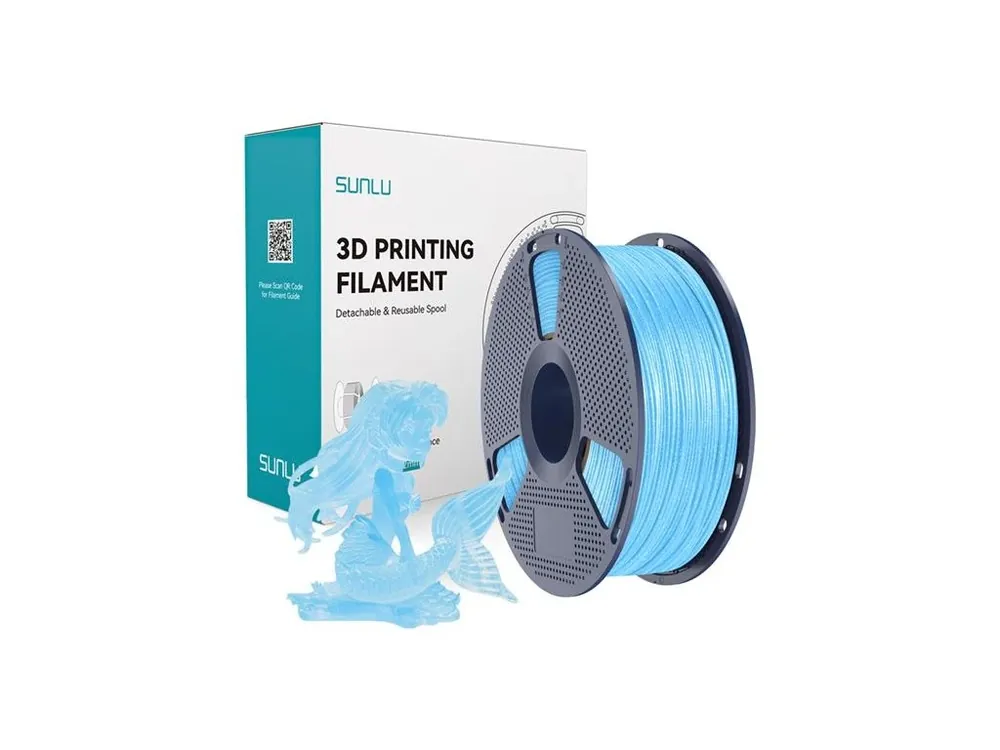 Dokud Zásoby Vydrží Filament SUNLU PLA 1kg Twinkling Blue 1,75mm