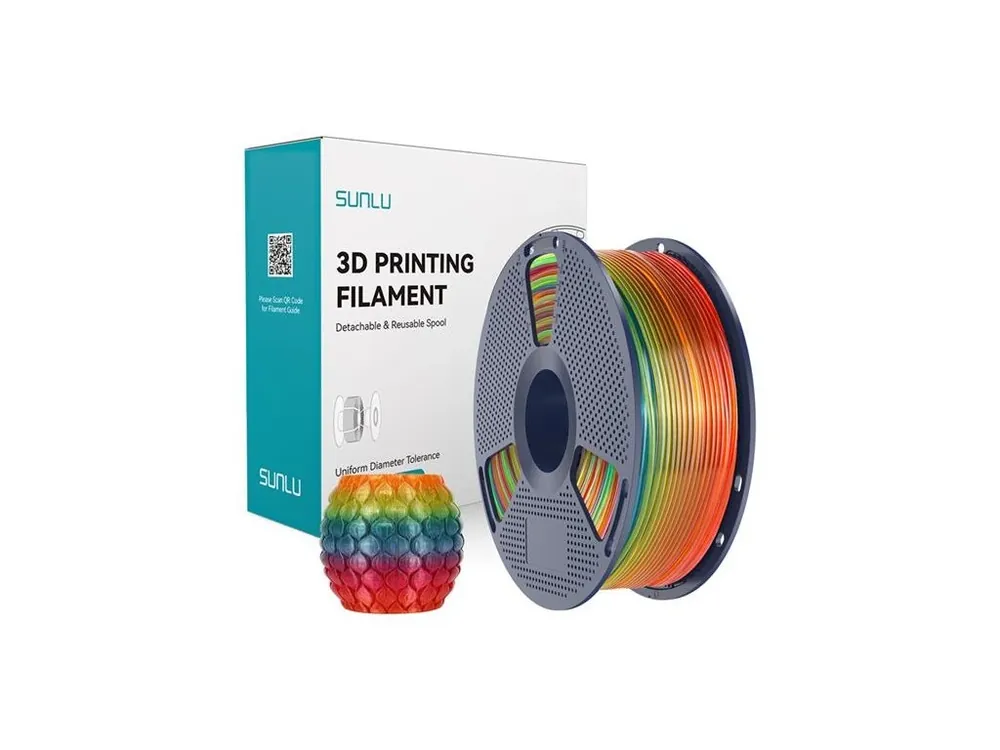 Filament SUNLU PLA Transparent 01 1kg Rainbow 1,75mm Must-Have