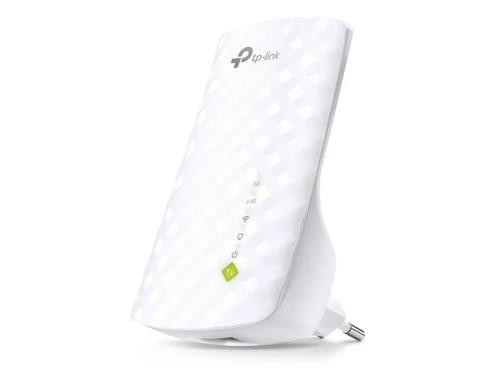 Super Cena WiFi Extender TP-Link RE200 2,4GHz, 5GHz, 1x LAN, 802.11b/g/n/ac, 750Mbit/s, Repeater