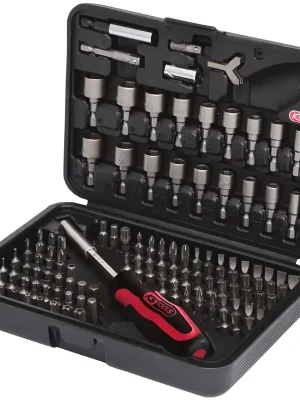 Sada bitů 1/4" 122 ks včetně adaptéru pro nástrčné ořechy 1/4" a šroubováku 1/4" Nejprodávanější