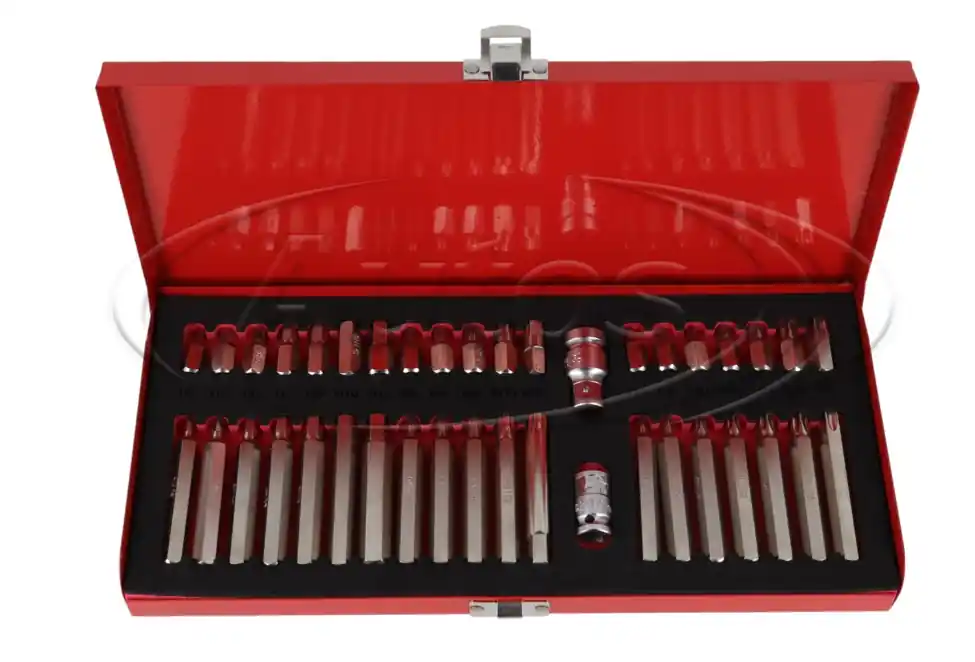 Sada bitů 40 ks -profily HEX/TORX/XZN + 3/" nástavec s adaptéry Sezónní Sleva