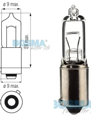 Kup Teď Žárovka H21 24V/21W BAY9s BOSMA VOLVO